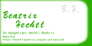 beatrix hechtl business card